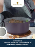 MasterClass purple casserole dish 5L, imported from the UK