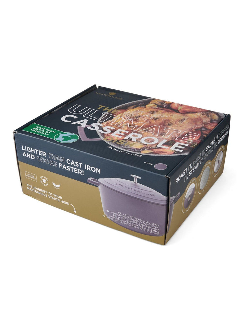 MasterClass purple casserole dish 5L, imported from the UK