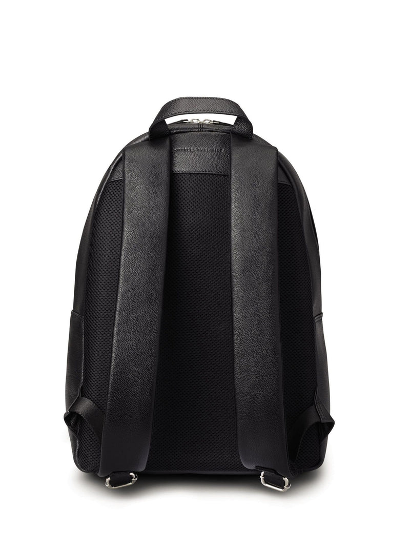 Charles Tyrwhitt black grain leather backpack, imported from the UK