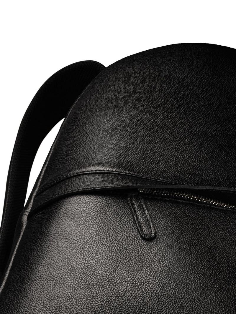 Charles Tyrwhitt black grain leather backpack, imported from the UK