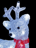 Premier Decorations lit acrylic reindeer 30.5cm, UK version