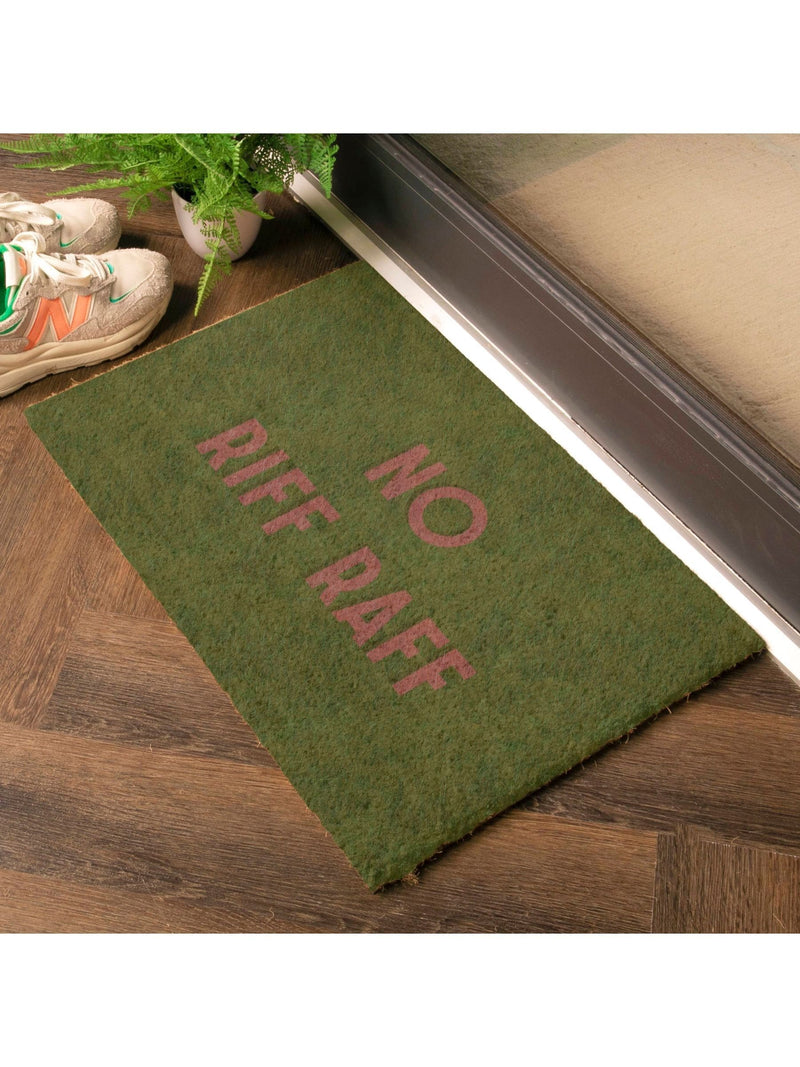 Artsy Mats Brown No Riff Raff doormat 60x40cm - British product