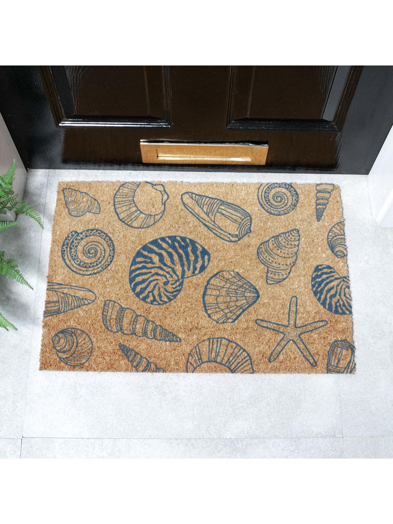 Artsy Mats Brown Shells doormat 60x40cm, UK version