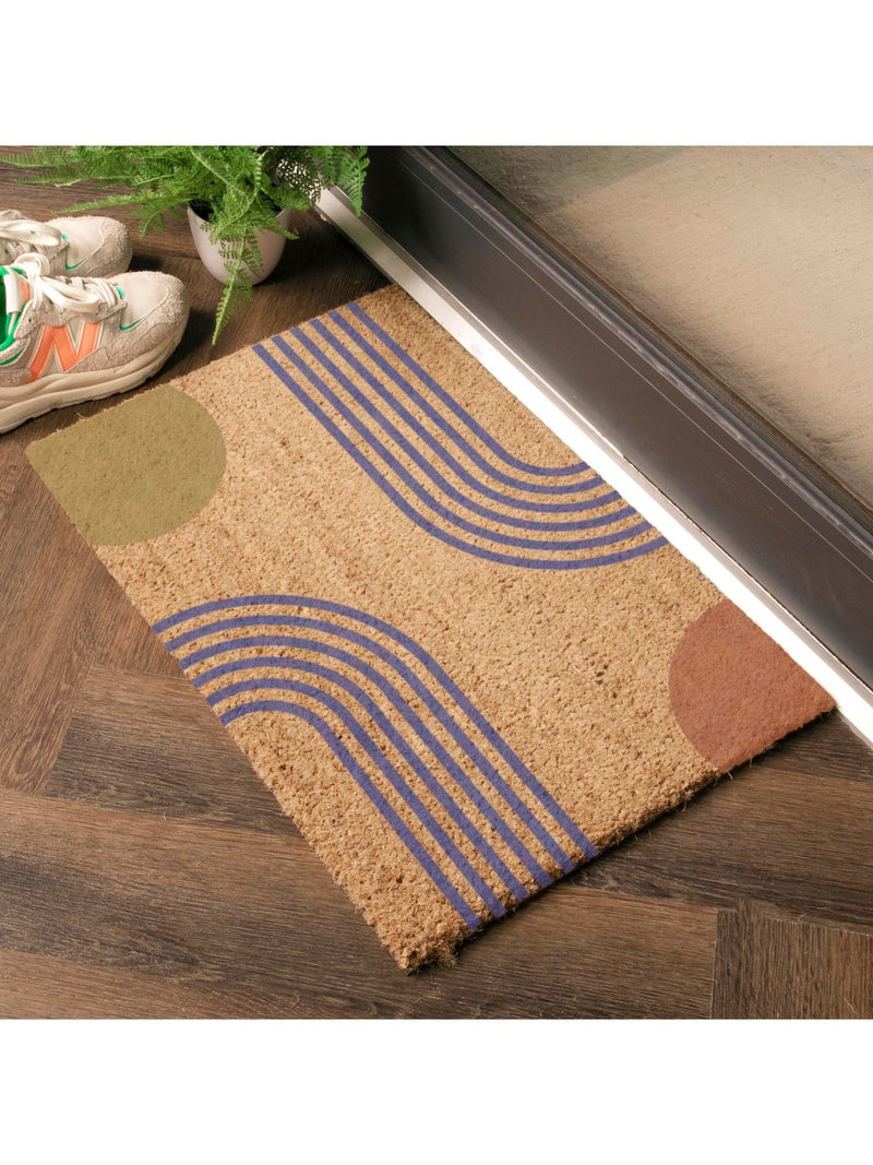 Artsy Mats abstract doormat brown colour 60x40cm - British product