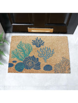 Next Artsy Mats Brown Coral & Shells Doormat 60x40cm- Buy online at McGrocer