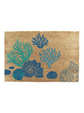 Artsy Mats brown coral and shells doormat 60x40cm (British brand)