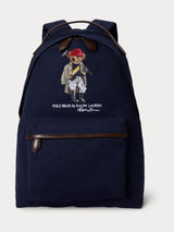Next Polo Ralph Lauren Blue Bear Canvas/Leather Large Backpack- Buy online at McGrocer