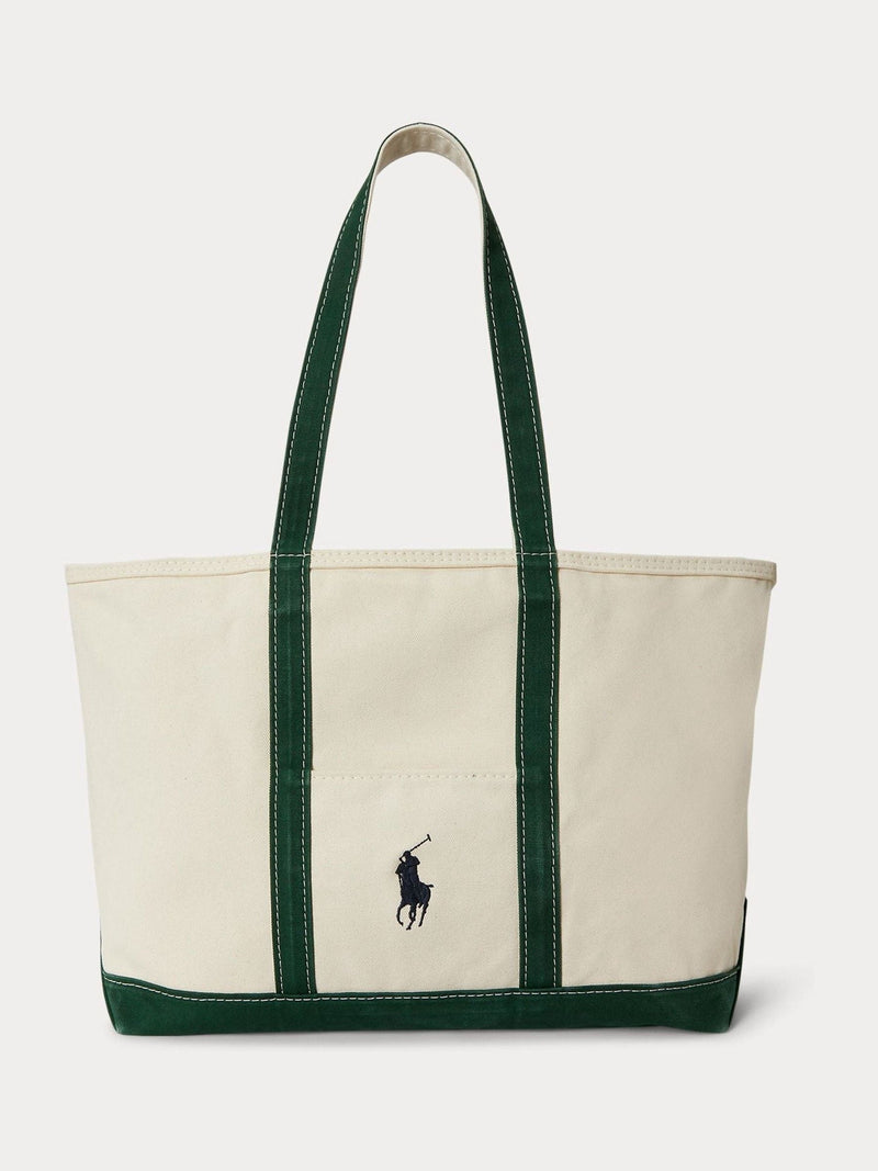 Polo Ralph Lauren cream Big Pony canvas tote bag - British product