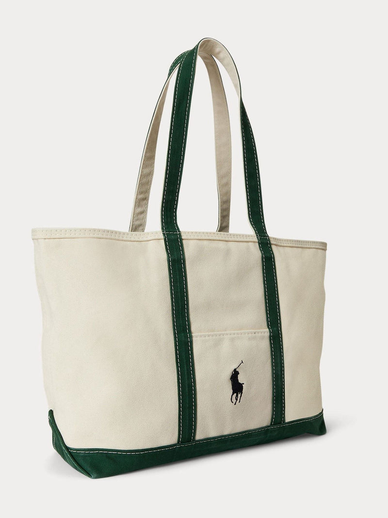 Polo Ralph Lauren cream Big Pony canvas tote bag - British product