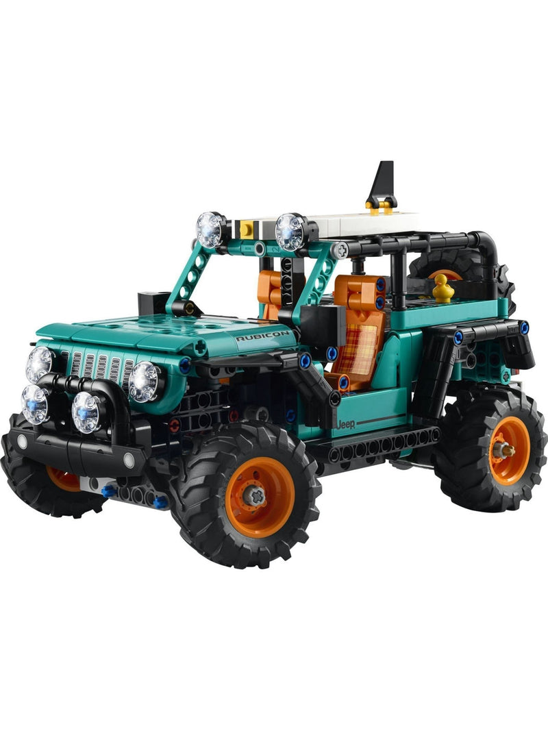LEGO Technic Jeep Wrangler Rubicon SUV model kit, imported from the UK