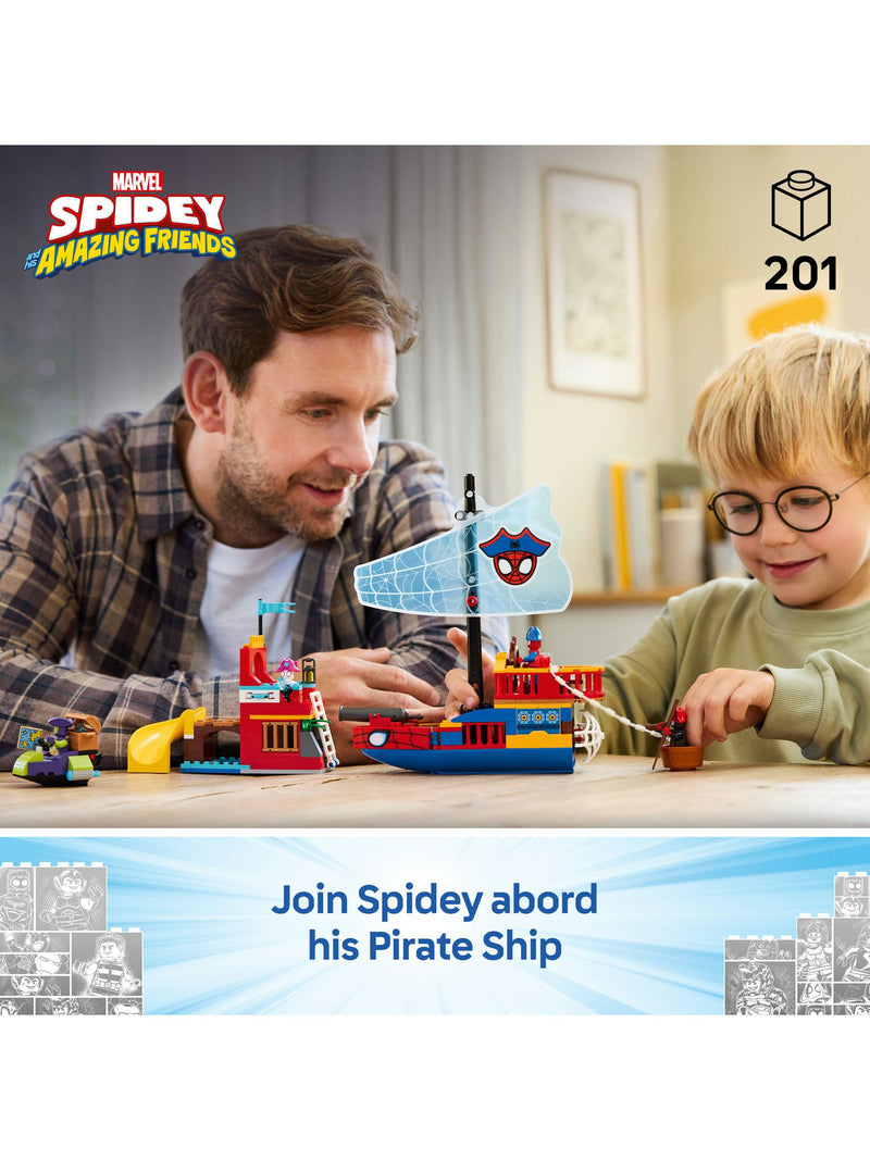 LEGO Marvel Spidey Pirate Ship building toy - British product