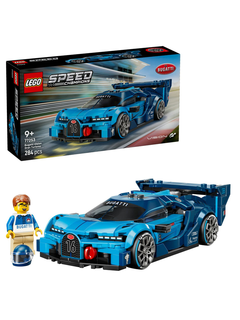 LEGO Speed Champions Bugatti Vision Gran Turismo car model kit, UK version