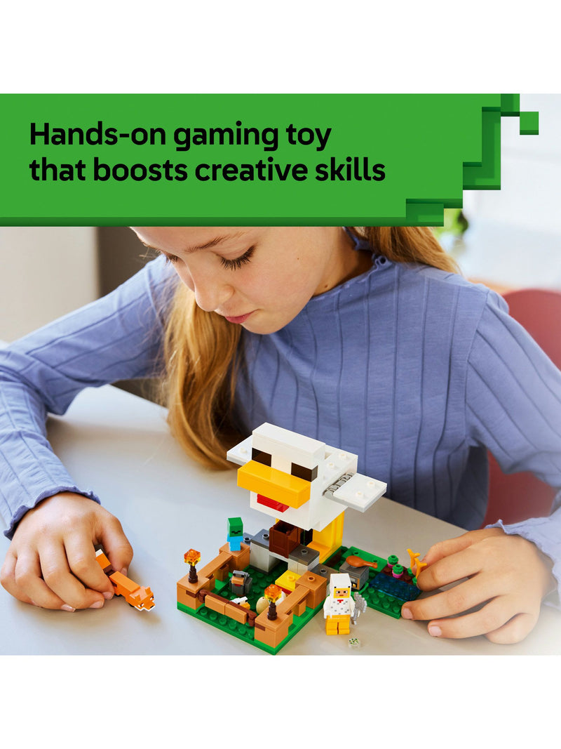 LEGO Minecraft Chicken Farm building toy set, UK version