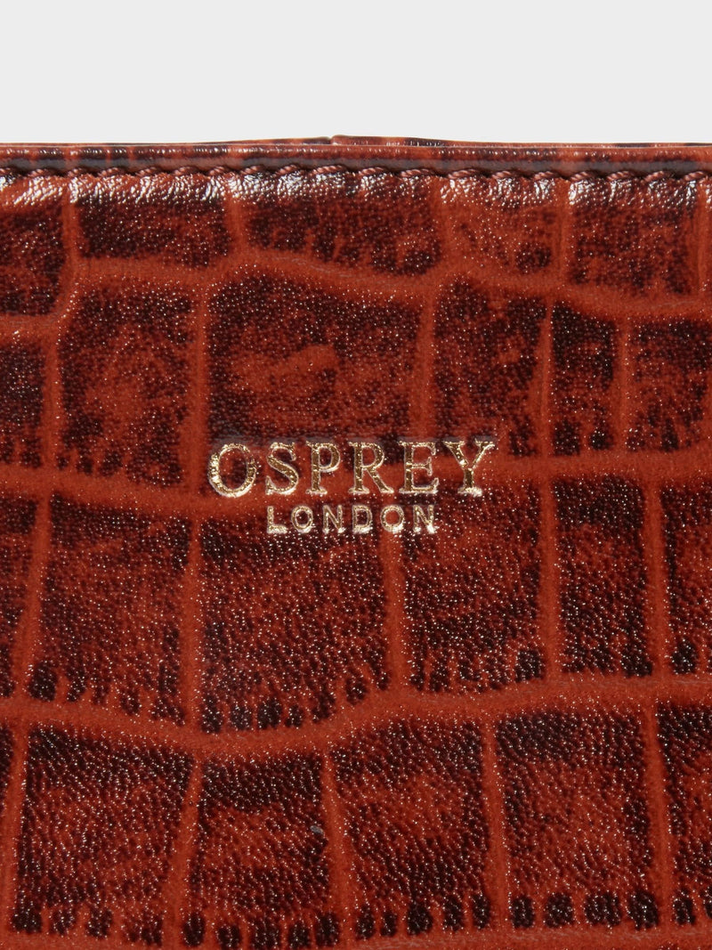 Osprey London Brown The Adaline Mini Leather Grab Bag