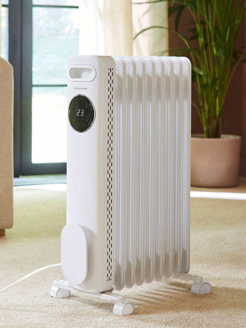 Morphy Richards White HeatFlux 2kw digital oil filled radiator, UK version