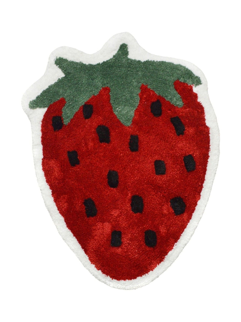 Mooky Mats strawberry shaped bath mat in red, UK version