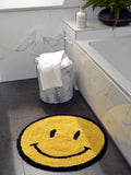 Mooky Mats yellow happy face round bath mat 70cm - British product