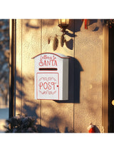Next HOMCOM White Freestanding or Wall-Mounted Christmas Post Box- Buy online at McGrocer