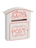 HOMCOM white Christmas post box 30.5cm (British brand)