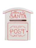 HOMCOM white Christmas post box 30.5cm (British brand)