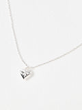 Oliver Bonas sterling silver Cora heart pendant necklace, UK version