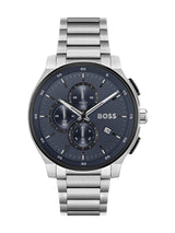 Next BOSS Silver Tone Gents Peak Chronograph Watch- Buy online at McGrocer