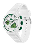 Lacoste White LC33 watch with TR90 case, imported from the UK