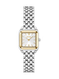 BOSS Mae Petite white tone soft square bracelet watch (British brand)