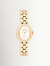 Next COACH Gold Tone Ladies Sammy 22mm Oval Watch- Buy online at McGrocer