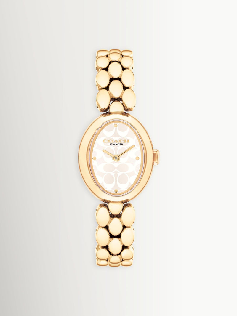 COACH ladies Sammy 22mm oval gold watch (British brand)