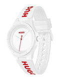 HUGO White LIT white silicone watch - British product