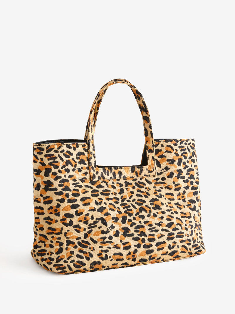 Rockett St George animal print beach bag (British brand)