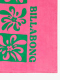 Billabong pink floral graphic beach towel - British product