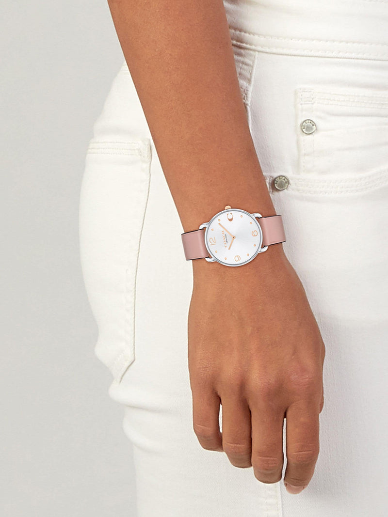 COACH Pink Ladies Elliot watch 36mm, imported from the UK