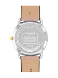 COACH Pink Ladies Elliot watch 36mm, imported from the UK