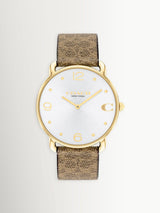 Next Coach Brown Ladies Elliot Signature Watch- Buy online at McGrocer