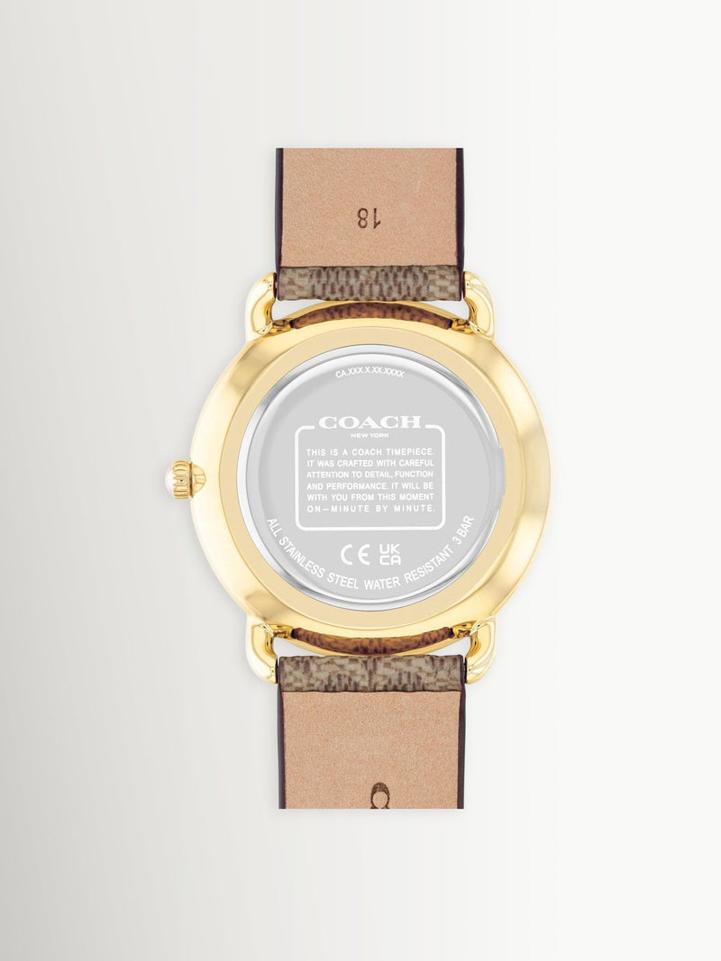 COACH brown Elliot Signature watch - British product
