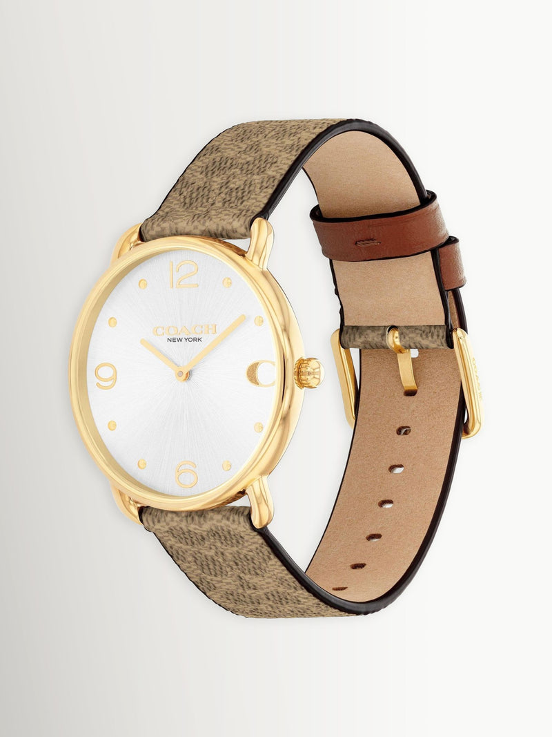 COACH brown Elliot Signature watch - British product