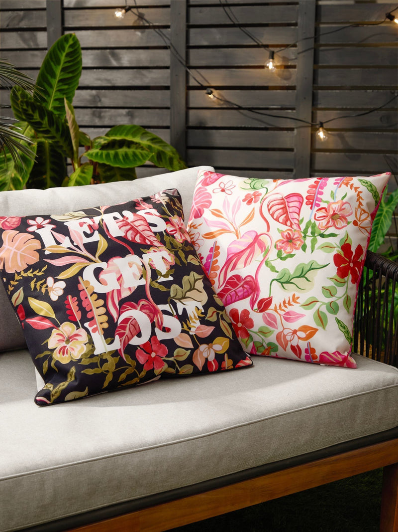 Furn Natural Tropical Bloom outdoor cushion 45x45, UK version