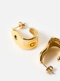 Oliver Bonas gold tone hoop earrings (British brand)