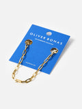 Oliver Bonas gold paperclip chain necklace - British product