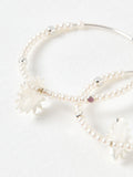 Oliver Bonas sunshine faux pearl hoop earrings - British product