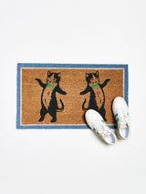 Next Oliver Bonas Black Pierre The Cat Doormat 45x75cm- Buy online at McGrocer