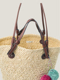 Monsoon Natural Yvie Woven Raffia Basket Bag (British brand)