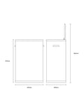 Charles Bentley white 55L automatic sensor bin - British product
