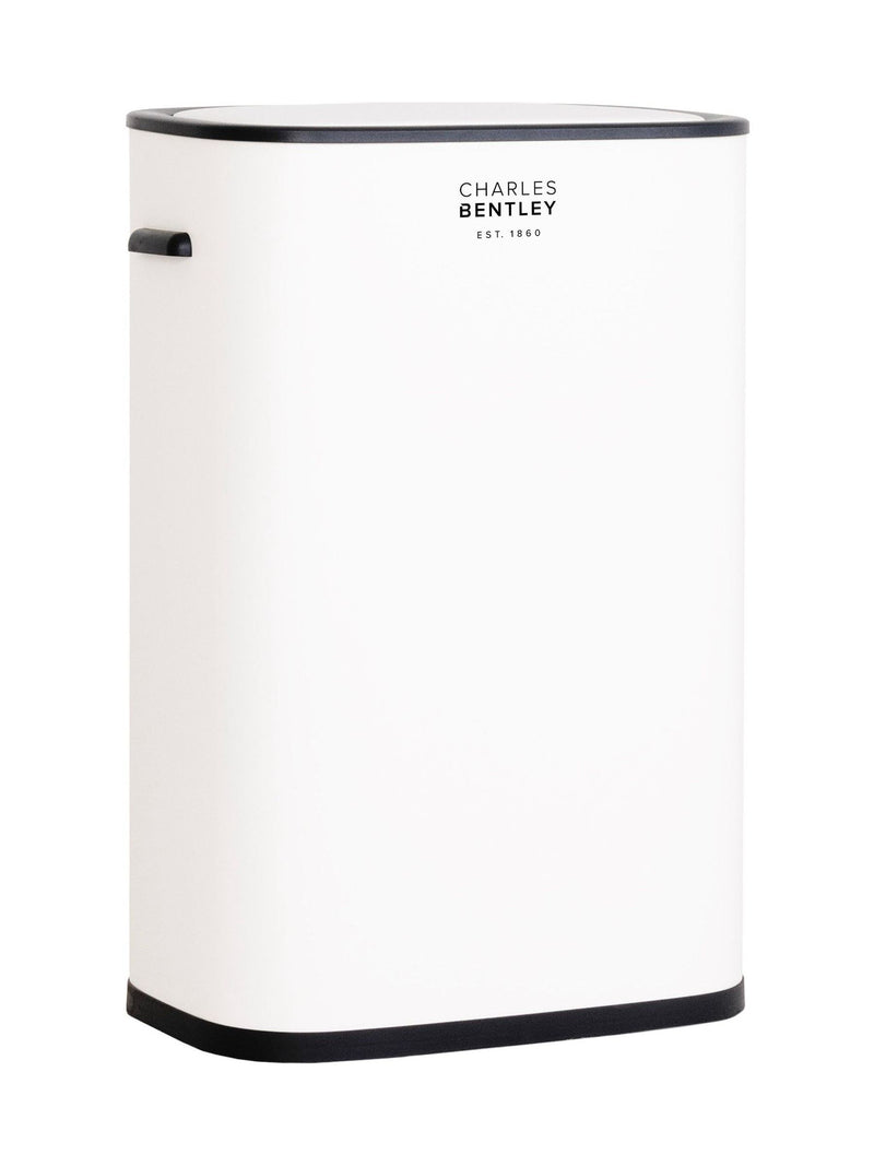 Charles Bentley white 55L automatic sensor bin - British product