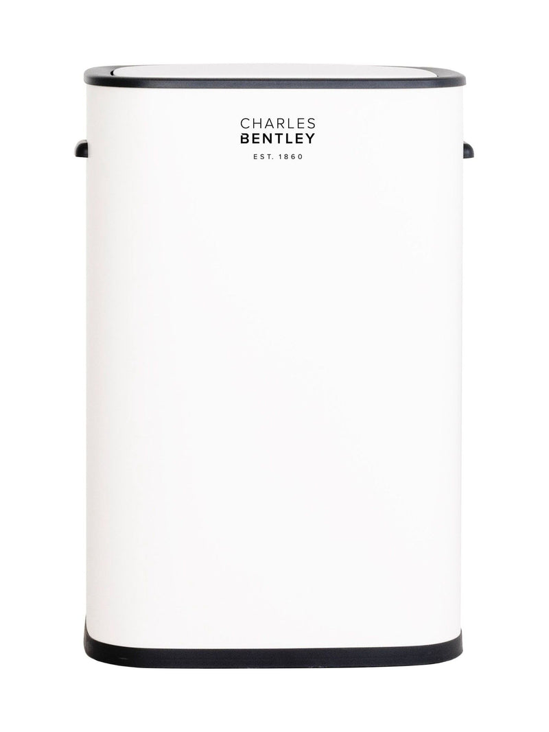 Charles Bentley white 55L automatic sensor bin - British product