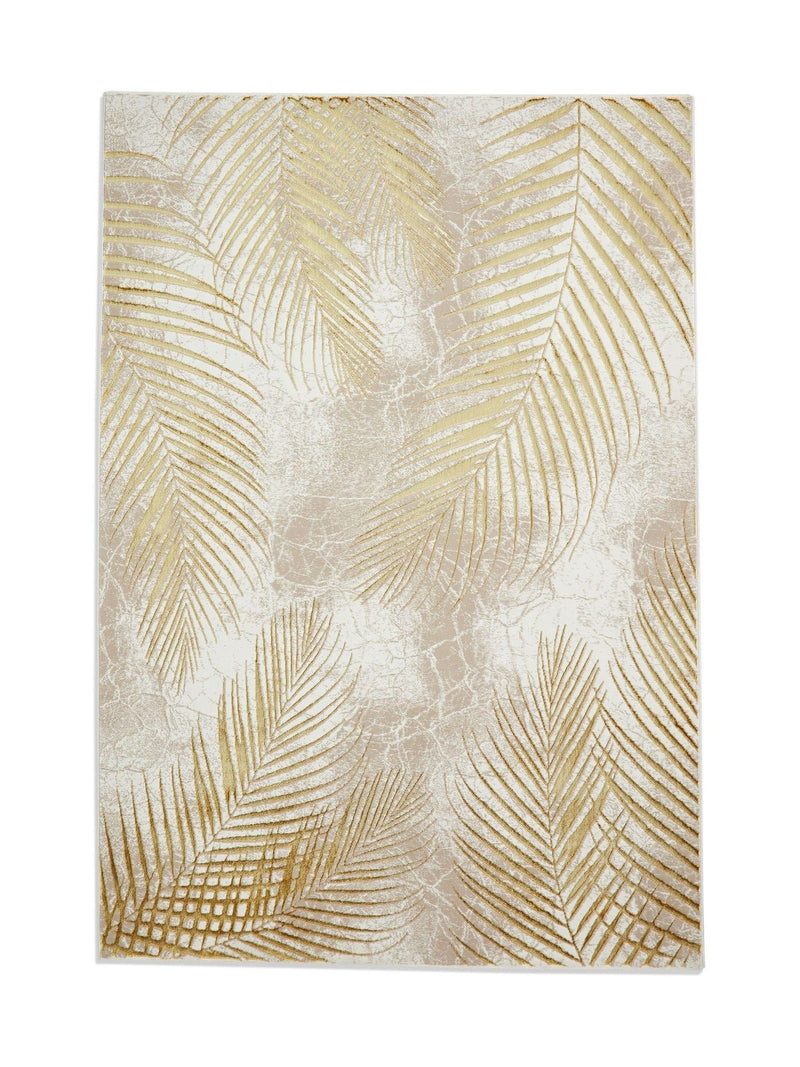 Think Rugs Creation botanical rug beige 50051, UK version