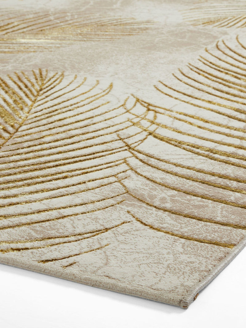 Think Rugs Creation botanical rug beige 50051, UK version