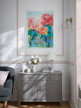 Next Laura Ashley Pink Abstract Peonies Large Wall Art Frame- Buy online at McGrocer